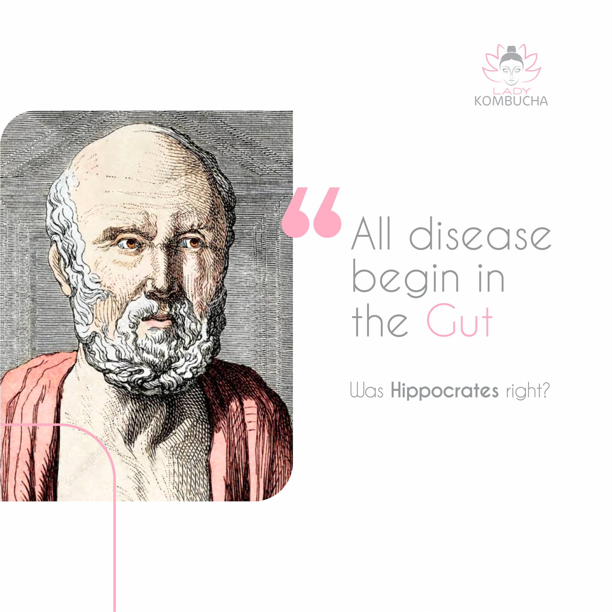 "All disease begin in the gut' - Hippocrates
